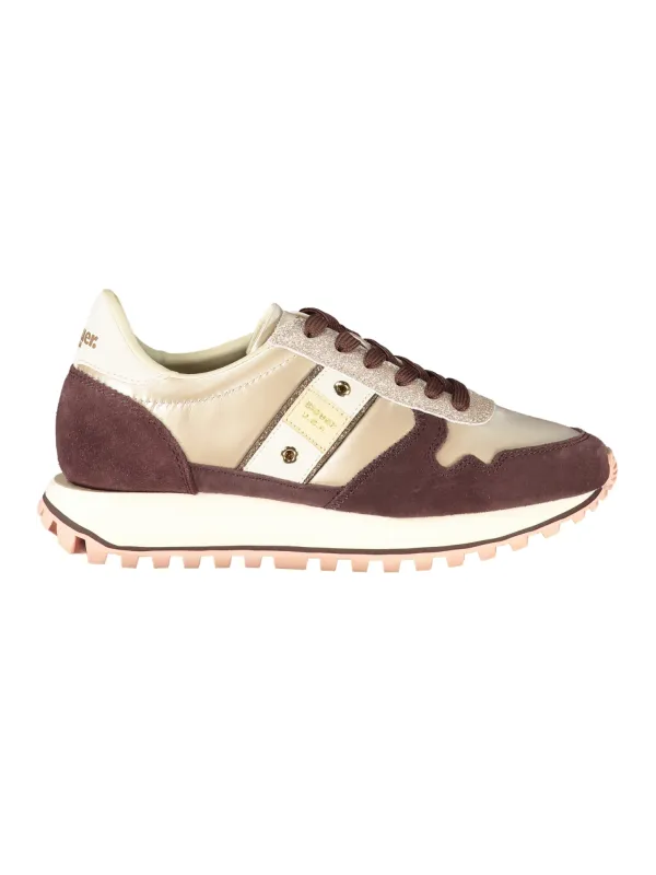Blauer Damen SPORTSCHUH Beige