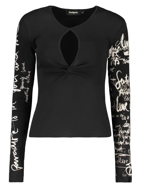 Desigual Damen PULLOVER Schwarz