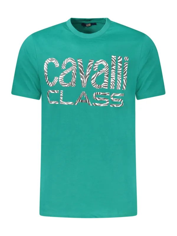 Cavalli Class Herren KURZARM-T-SHIRT Grün