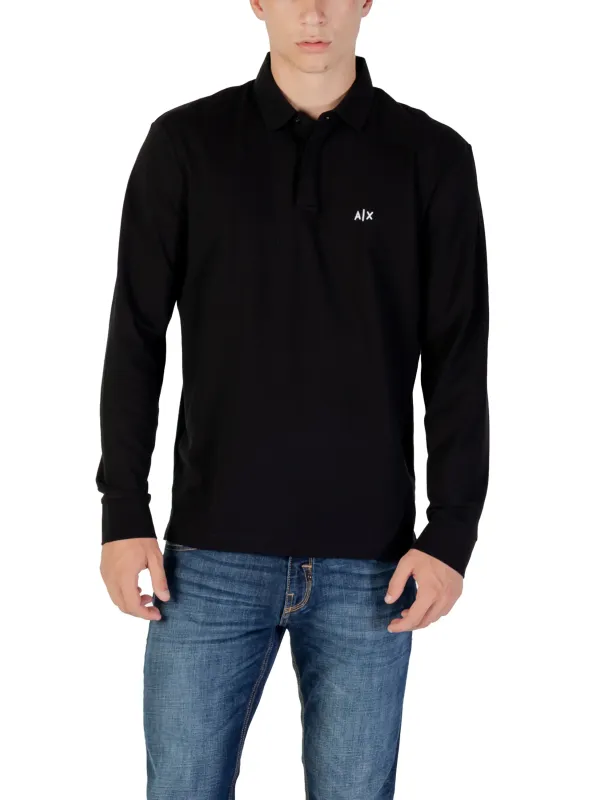 Armani Exchange Herren Polo Schwarz
